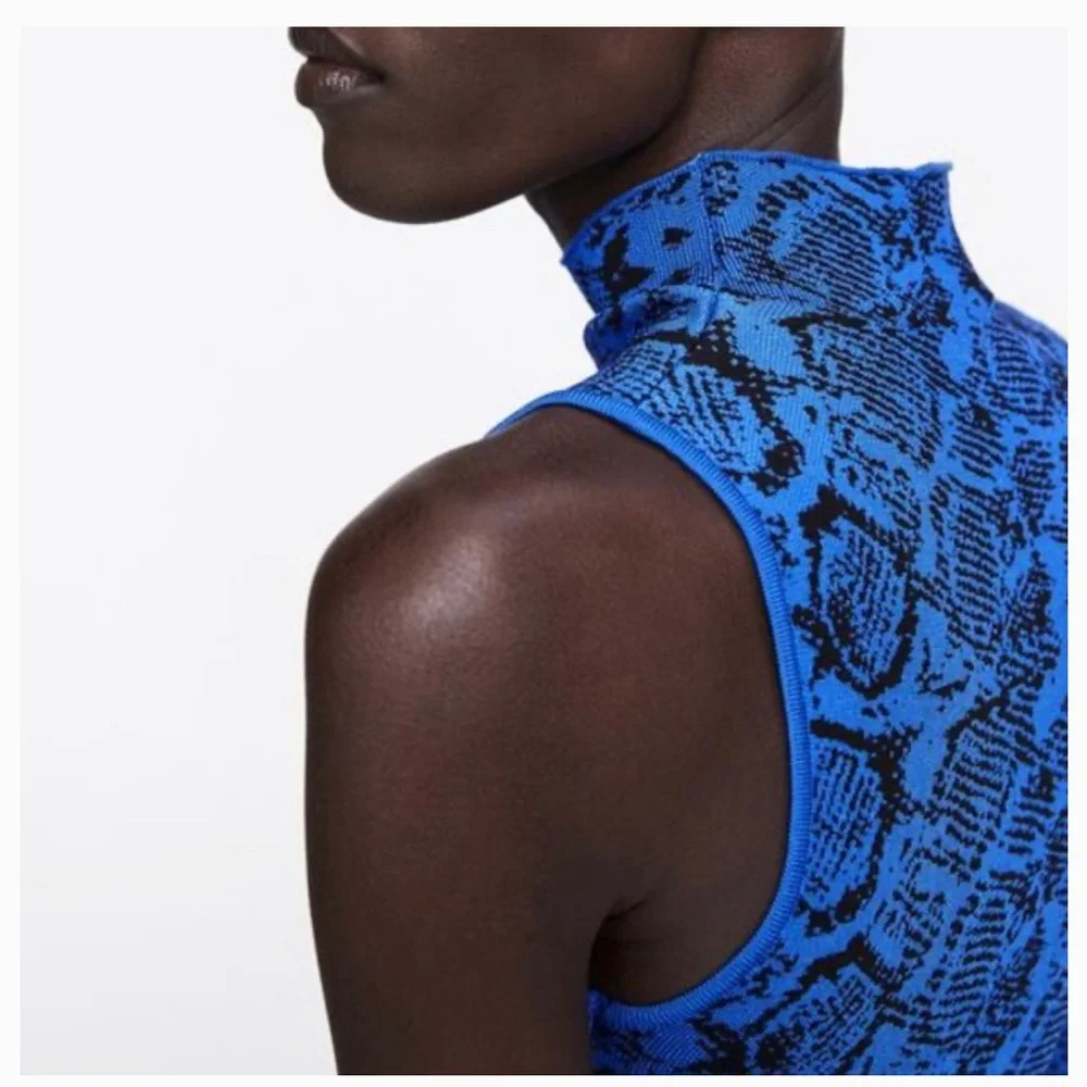 Zara snakeskin knit dress - Picture 3 of 7